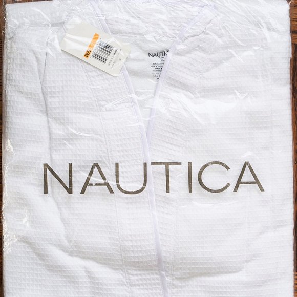 Nautica | Intimates & Sleepwear | New White Nautica Waffle Knit Robe ...